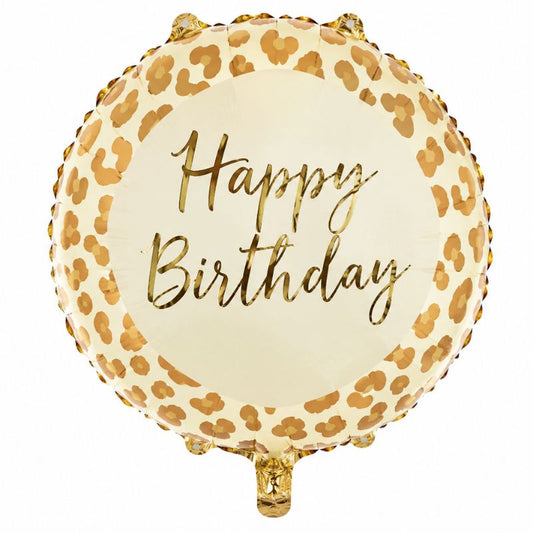 Balão Happy Birthday Leopardo