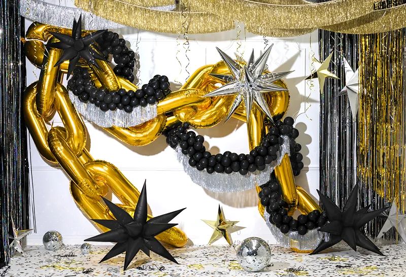 Balão Estrela 3D Prateada 70cm
