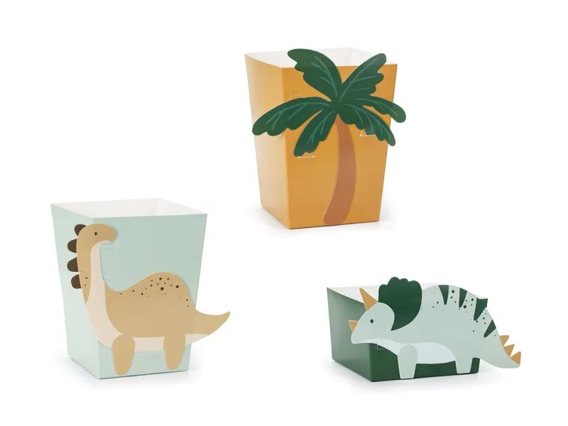 Dinossauros caixas snacks