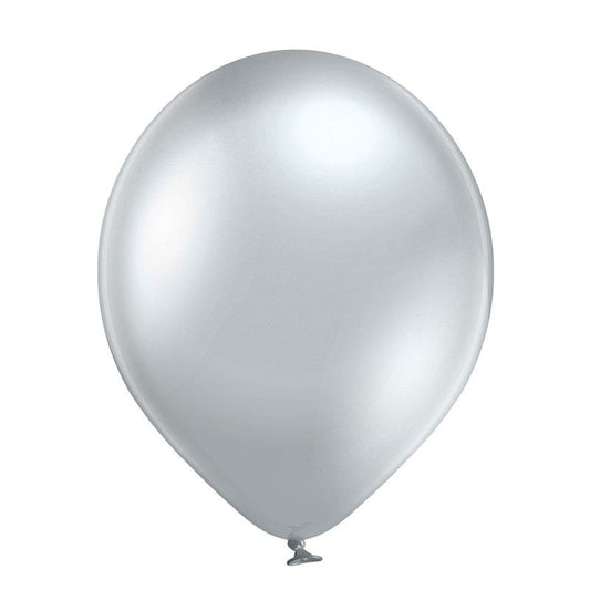 Balões Prateado Chrome 30cm