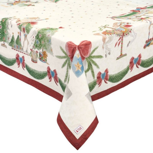 Toalha de mesa carrossel 320cm