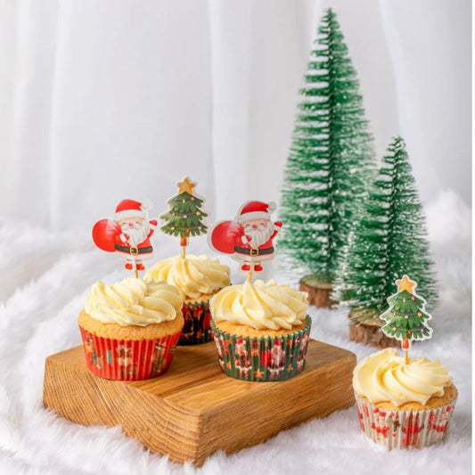 Kit cupcakes pai natal e am...