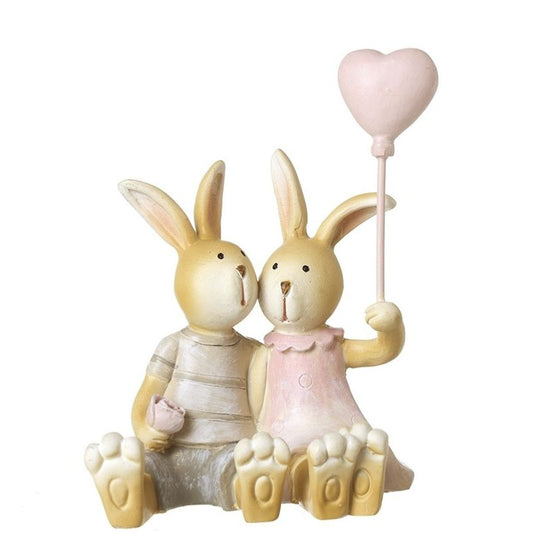 Casal de coelhos amorosos