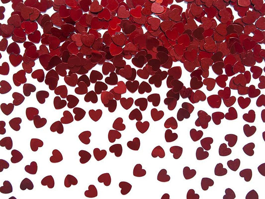 Confettis Corações Vermelho...