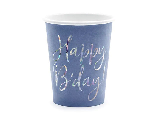 Copos Azuis Happy Birthday