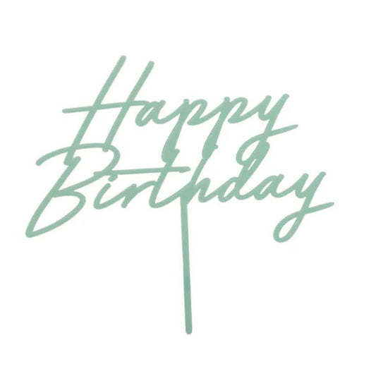 Topo de Bolo Happy Birthday...