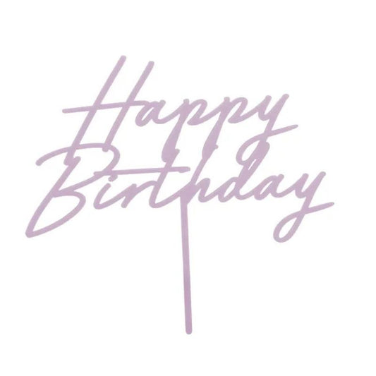 Topo de Bolo Happy Birthday...