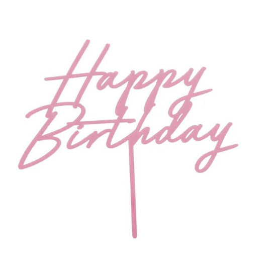 Topo de Bolo Happy Birthday...