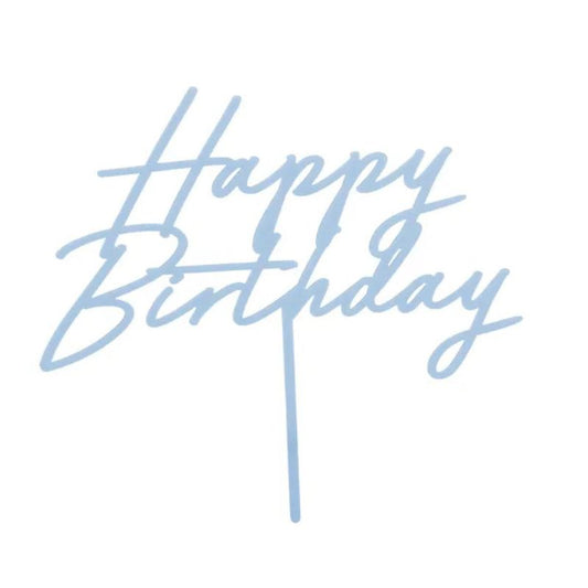 Topo de Bolo Happy Birthday...