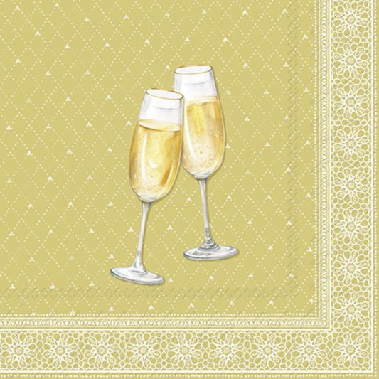 Guardanapos golden drinks 33cm