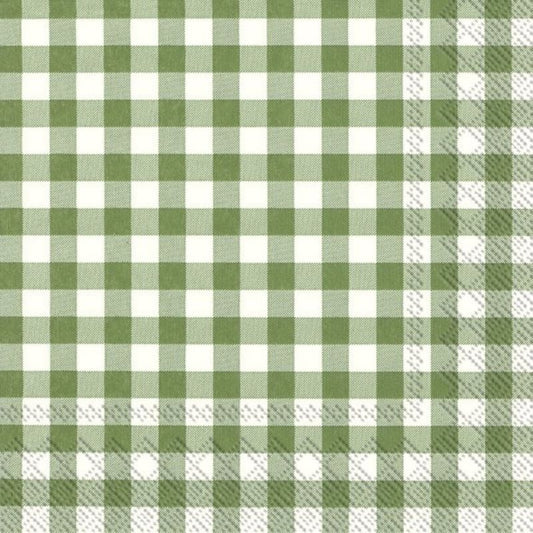 Guardanapos xadrez verde es...