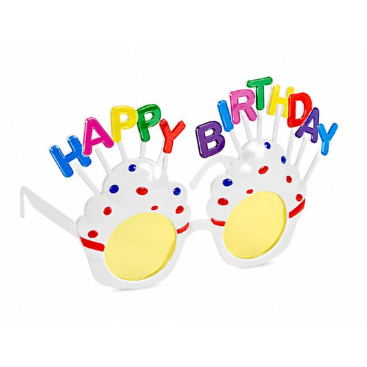 Óculos Happy Birthday Cupcake