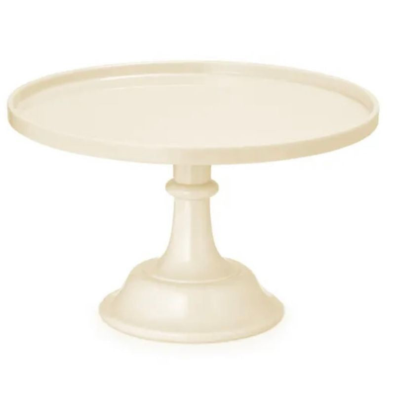 Prato  Pé Alto creme  25cm