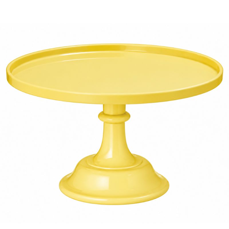Prato com Pé  Amarelo