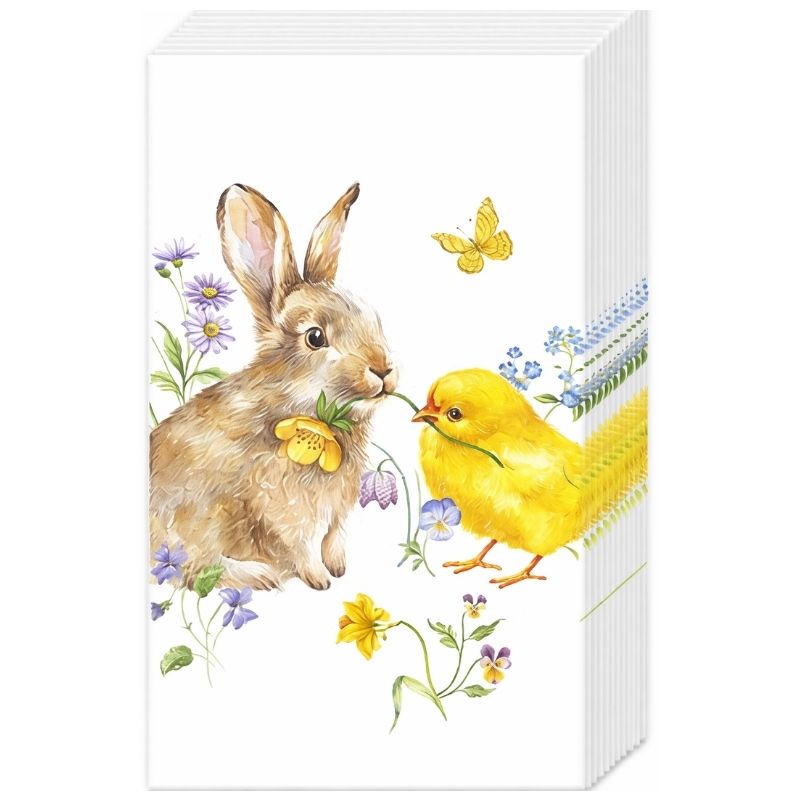 Lenços de Papel bunny and chick