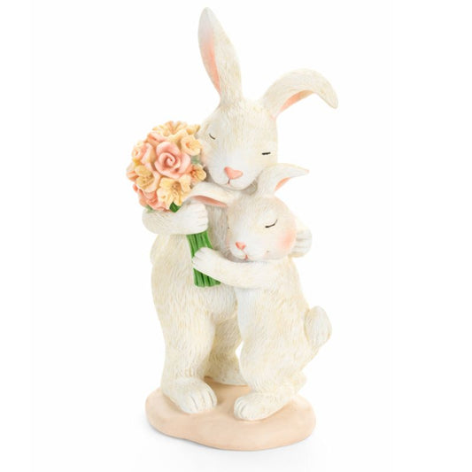 Coelhos com Flores 16cm