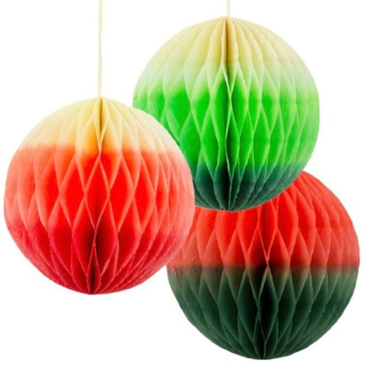 Bolas Ombré Vermelha e Verde