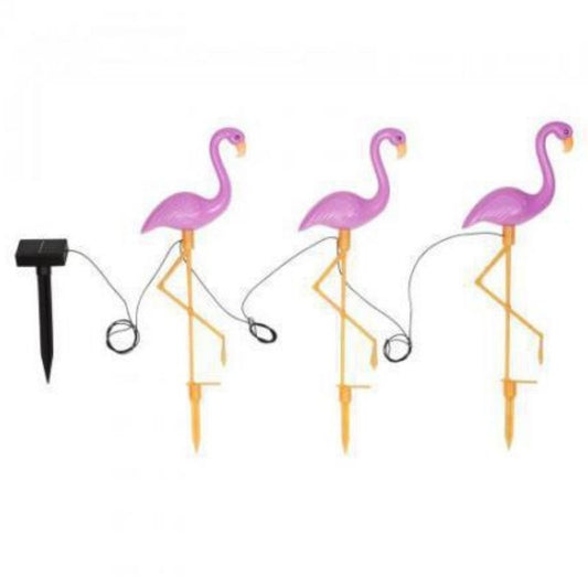 Flamingos para Jardim com LEDs