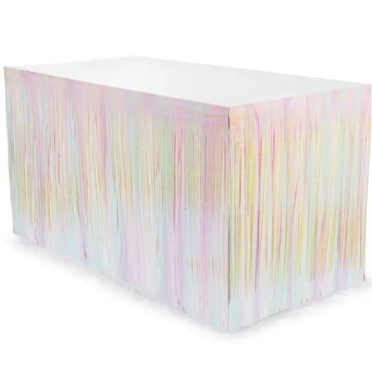 Saia de mesa iridescente