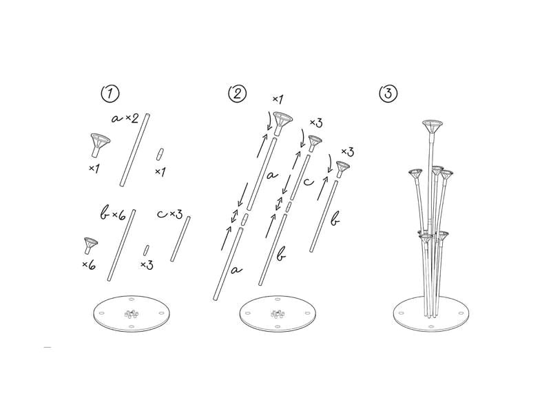 Expositor de Balões 72cm