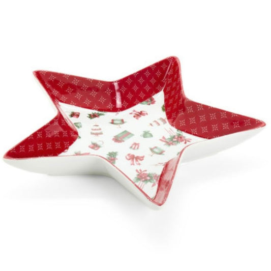 Prato estrela de natal