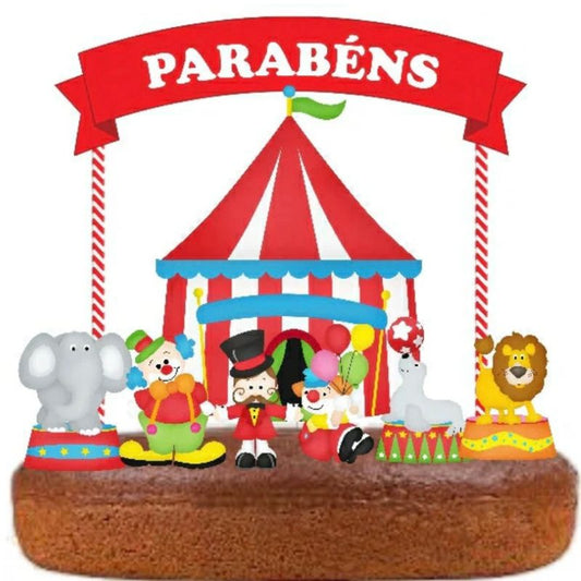 Topo de Bolo Circo