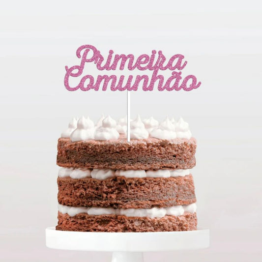 Topo bolo 1*comunhao