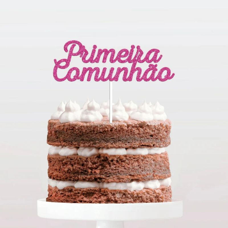 Topo bolo 1*comunhao