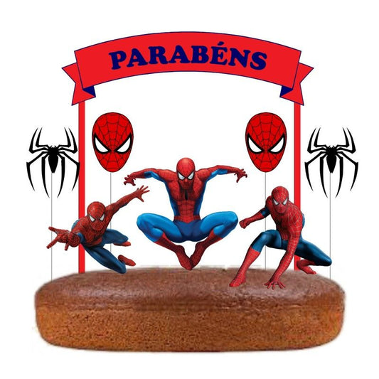 Topo de Bolo Homem Aranha