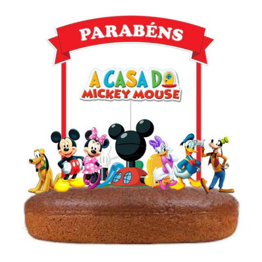 Topo de Bolo Casa do Mickey