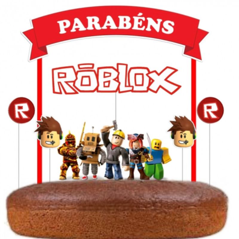 Topo de bolo Roblox
