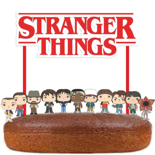 Topo de Bolo Stranger Things