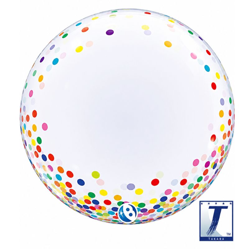 Balão Bubble colorful dots 61cm