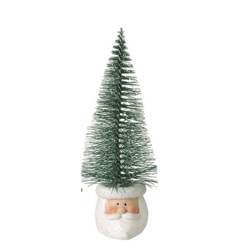 Mini pinheiro natal c/ pai natal 13cm