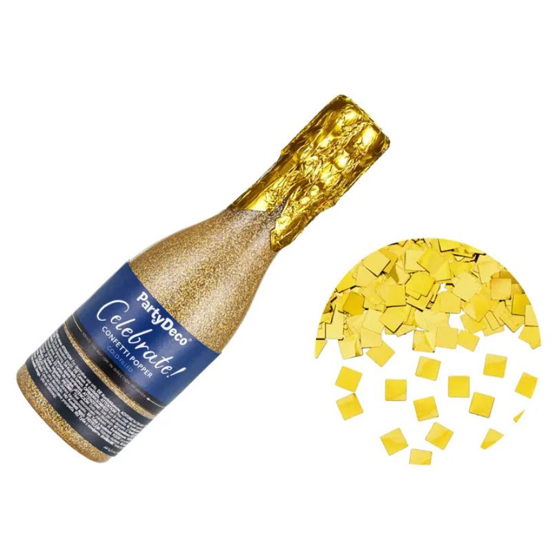 Canhão Confettis Estrelas Douradas 40cm