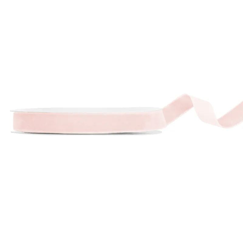 Fita veludo rosa claro 15mm