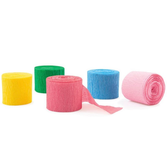 5 rolos fita crepe pastel