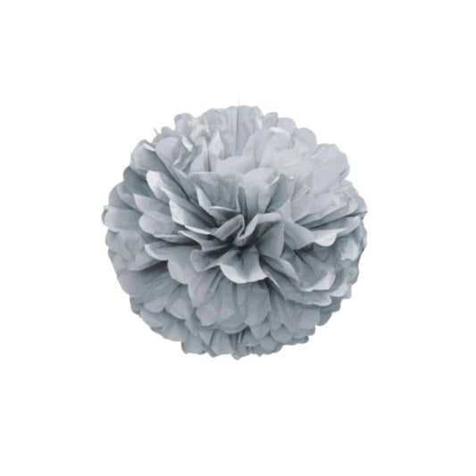 Decorativo Puff Prateado