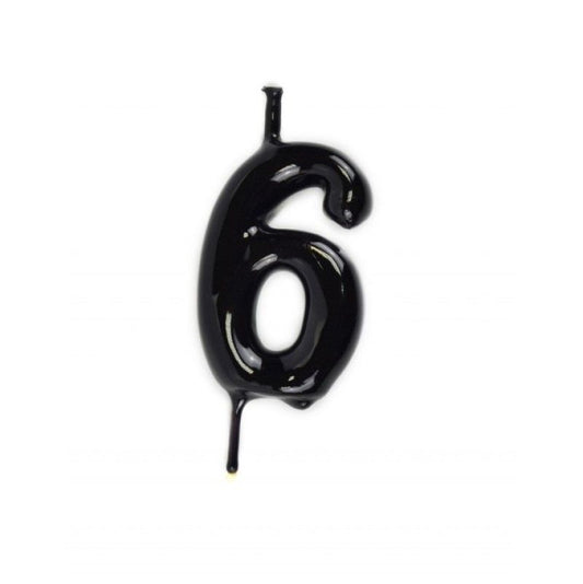 Vela # 6 Preto 5.5cm