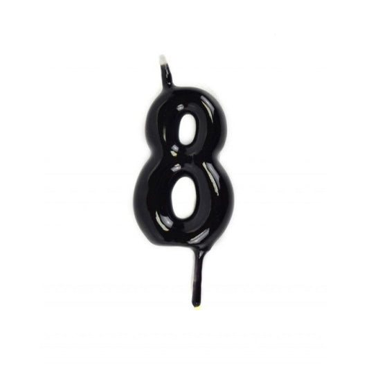 Vela # 8 Preto 5.5cm