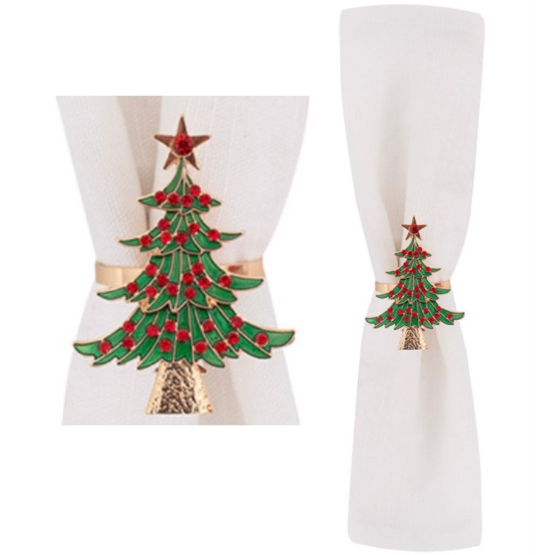 Argola Pinheiro Natal p/ Guardanapo